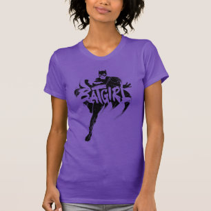 Batgirl Bläck Brush Namn T Shirt