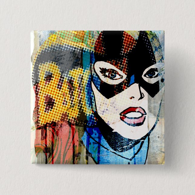 Batgirl Head Knapp (Framsida)