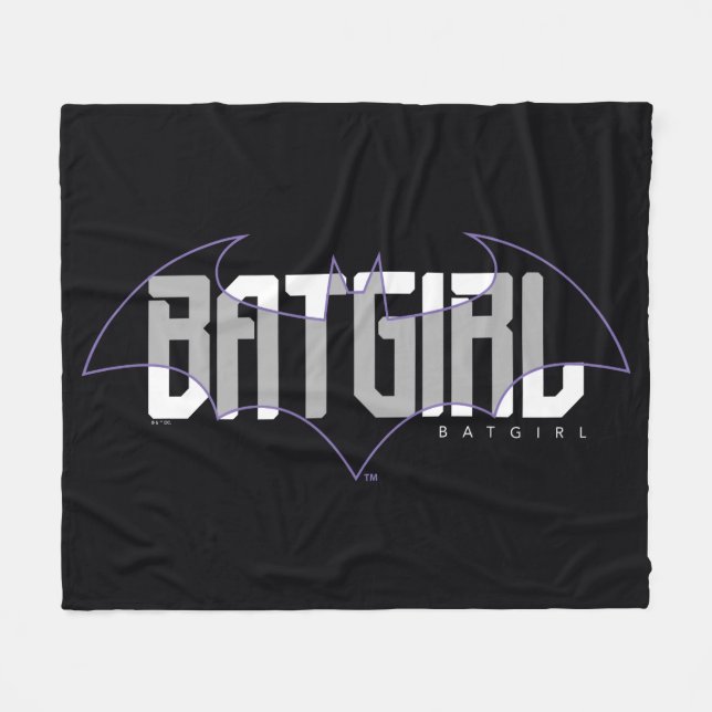 Batgirl Hi-Tech Namn Graphic Fleecefilt (Framsidan (Horisontell))