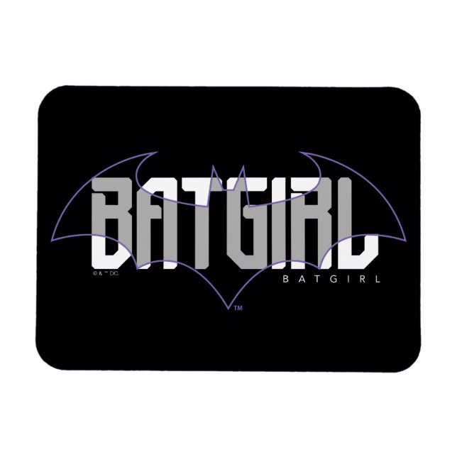 Batgirl Hi-Tech Namn Graphic Magnet (Horisontell)