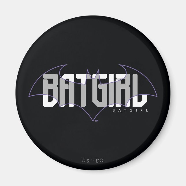 Batgirl Hi-Tech Namn Graphic Magnet (Framsidan)