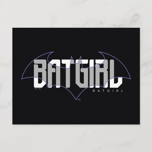 Batgirl Hi-Tech Namn Graphic Vykort (Framsida)