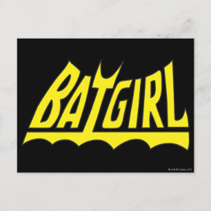 Batgirl-Logotyp Vykort