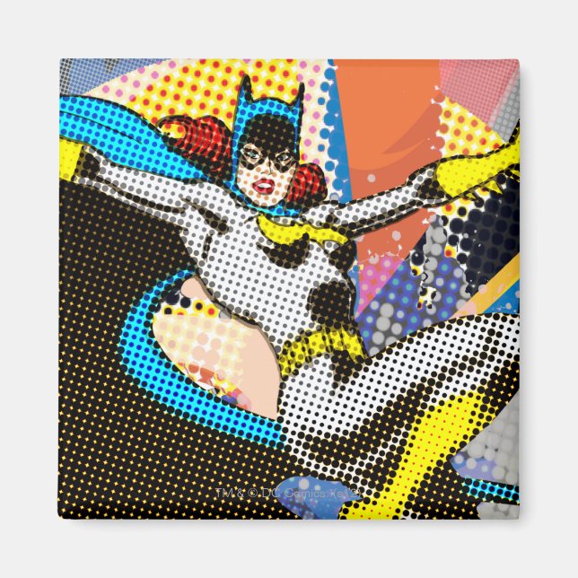 Batgirl Mid-Luft Magnet (Framsidan)
