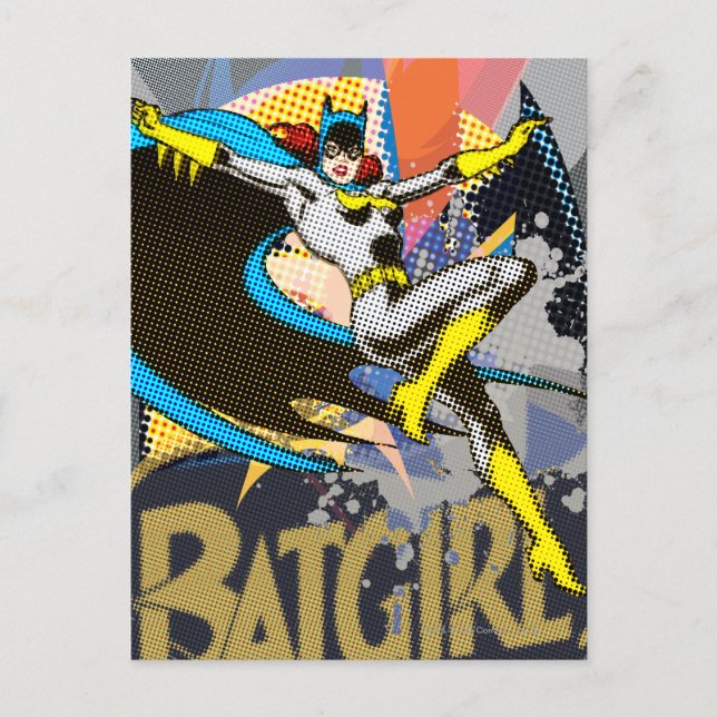 Batgirl Mid-Luft Vykort (Framsida)