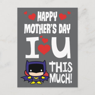 Batgirl Mors dag I Kärlek U Detta vykort