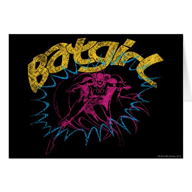 Batgirl Power Hälsningskort (Framsidan Horizontal)