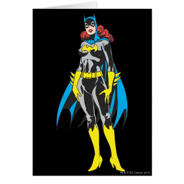 Batgirl Stands Hälsningskort (Framsidan)