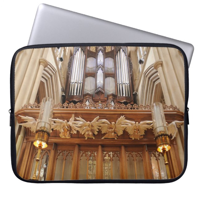Bath Abbey England Pipe Organ Laptop Sleeve (Framsidan)