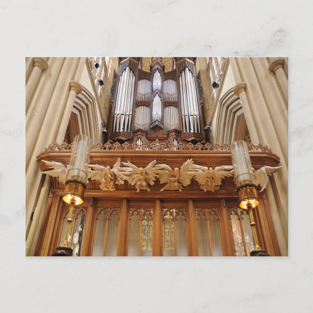 Bath Abbey England Pipe Organ Vykort (Framsida)