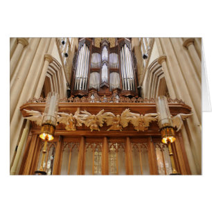 Bath Abbey England piporgel Hälsningskort
