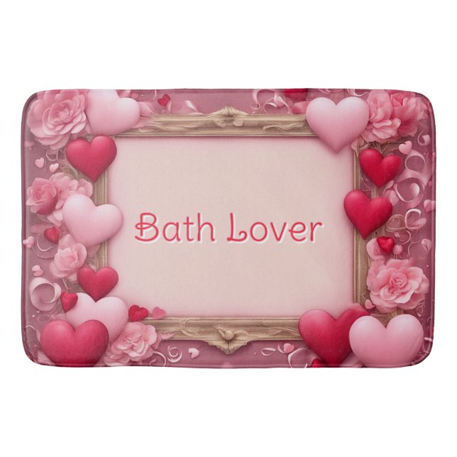 Bath Älskare Valentines Bath Mat Badrumsmatta (Framsidan)