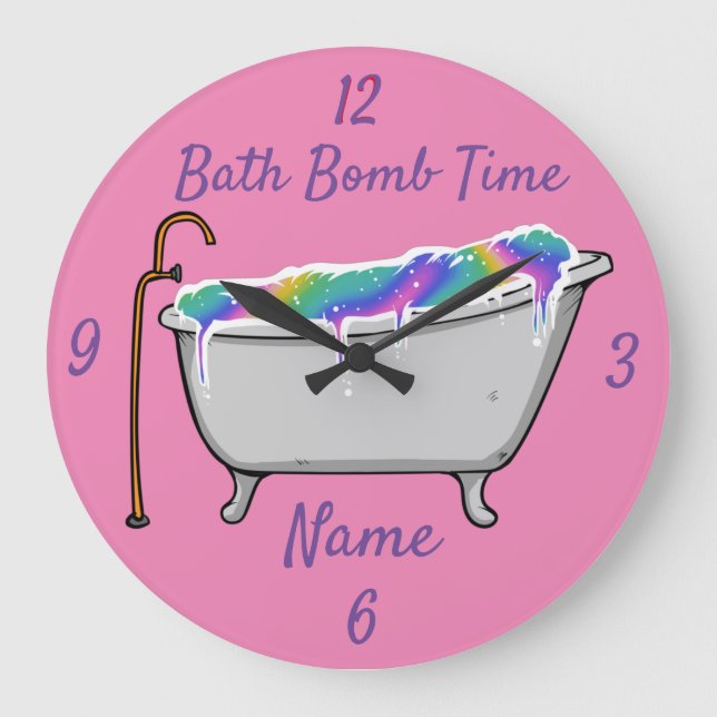 Bath Bomb Babe Thunder_Cove  Stor Klocka (Framsida)