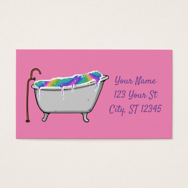 Bath Bomb Babe Thunder_Cove Visitkort (Framsidan)