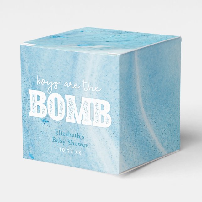 Bath Bomb Baby Shower Presentaskar (Framsidan Sidan)