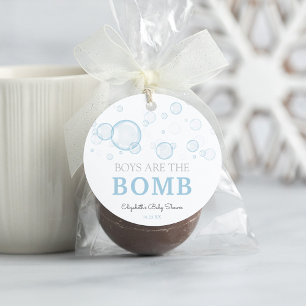 Bath Bomb Baby Shower Rubber Anka Favor tag tag Gåvor Etiketter
