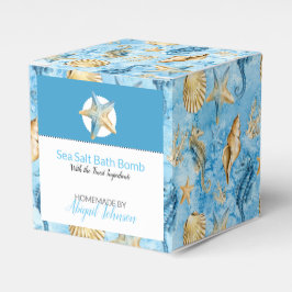 Bath Bomb, Bath Bomb, Snäckor av blått vattenfärg Presentaskar