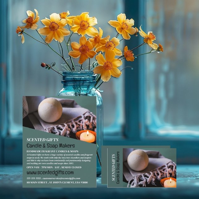 Bath Bomb & ljus, ljus och tvålverktyg Visitkort (Skapare uppladdad)