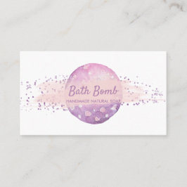 Bath Bomb Natural Soap Spa Visitkort