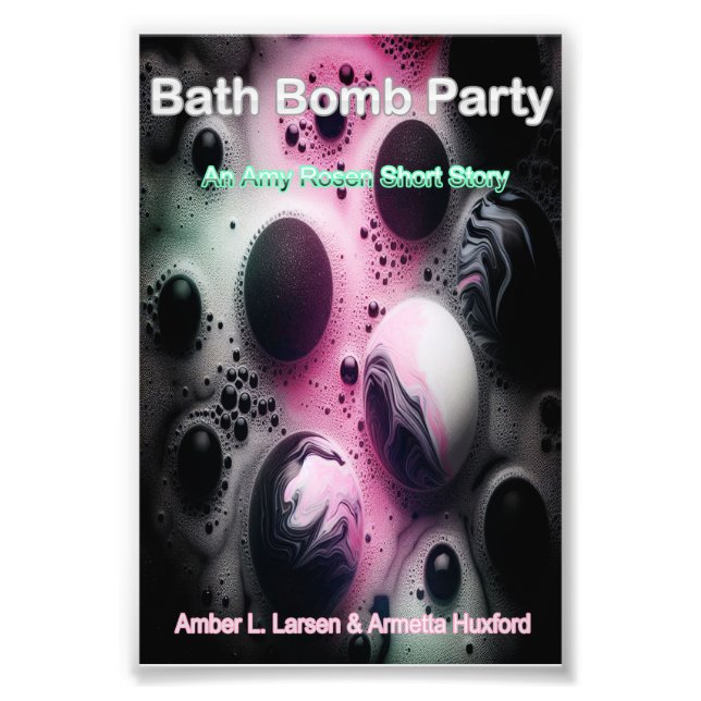 Bath Bomb Party Cover Fototryck (Framsidan)