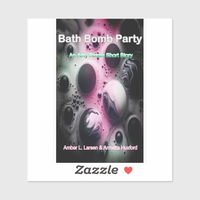 Bath Bomb Party Cover Sticker Klistermärken (Ark)