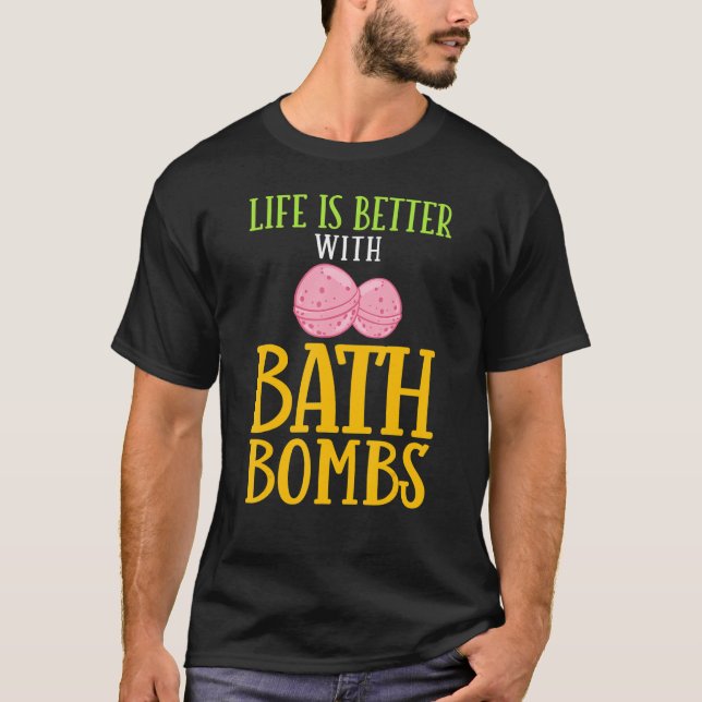 Bath Bombs Skapar Bathing Bomb Bubble Lavender T Shirt (Framsida)
