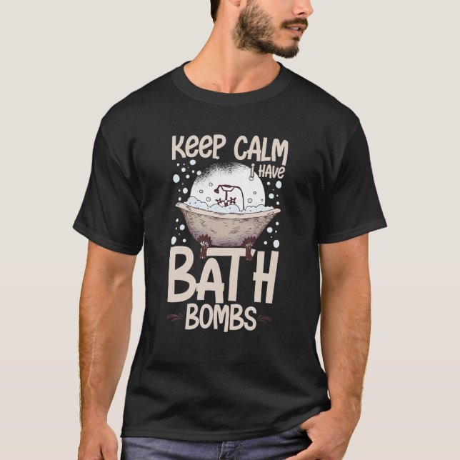 Bath Bombs Skapar Bathing Bomb Bubble Lavender T Shirt (Framsida)