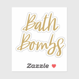 Bath Bombs Storage Sticker Klistermärken