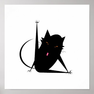Bath Cat Poster