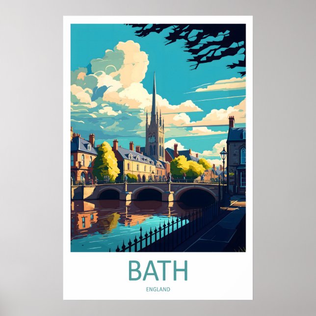 Bath England Resa Affisch 1 (Framsidan)