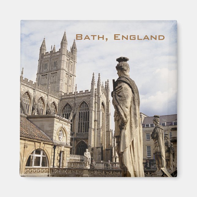 Bath England Travel Souvenir Fridge Magnet (Framsidan)
