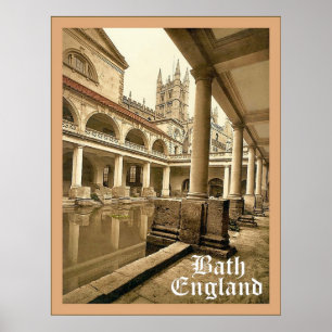Bath ~ England ~ Vintage resor Poster
