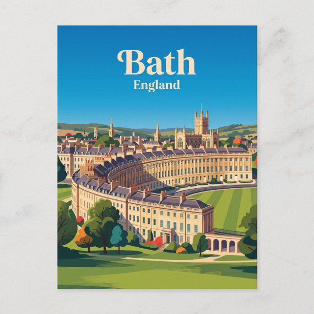 Bath, England Vykort (Framsida)