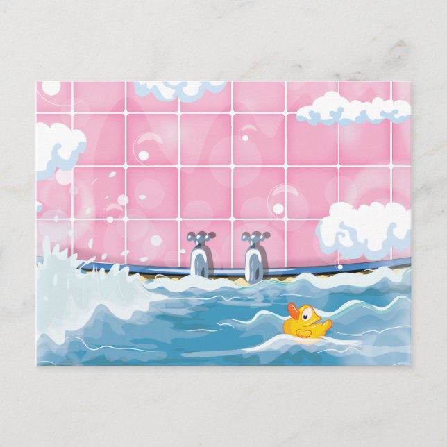 Bath Gult Anka Vykort (Framsida)