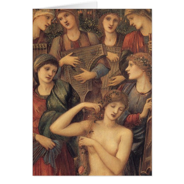 Bath i Venus av Herr Edward Coley Burne-Jones Hälsningskort (Framsidan)