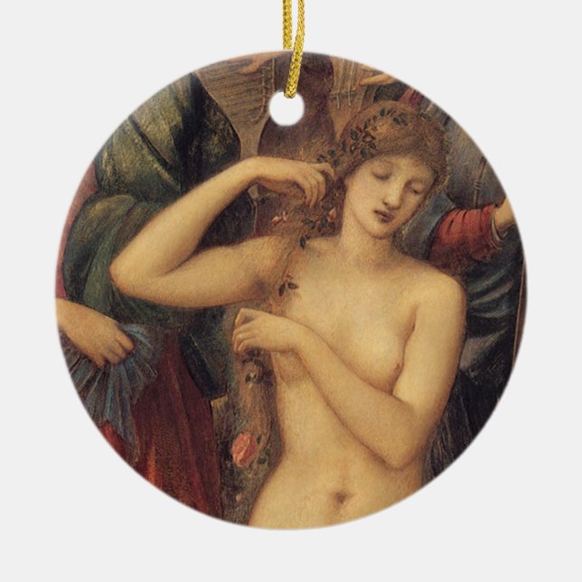 Bath i Venus av Herr Edward Coley Burne-Jones Julgransprydnad Keramik (Framsidan)