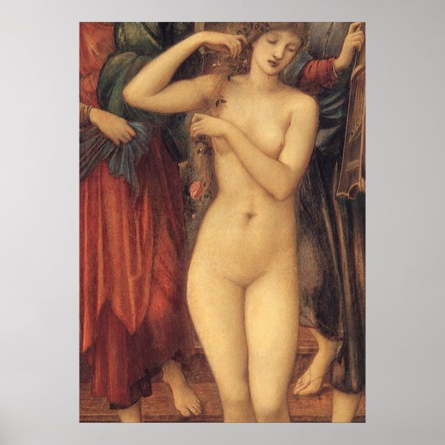 Bath i Venus av Herr Edward Coley Burne-Jones Poster (Framsidan)