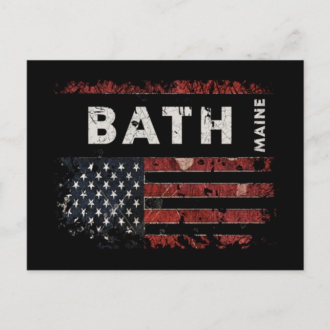 Bath Maine Vykort (Framsida)