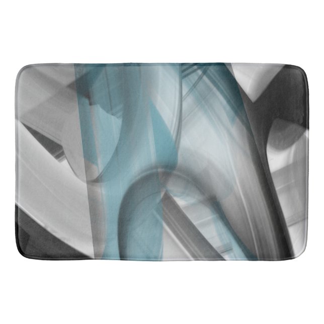 Bath Mat Abstrakt Trend Insida Decor Blue Ocean Badrumsmatta (Framsidan)