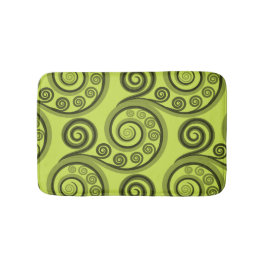 Bath Mat av abstrakt Lime Grönt Fern Lövs Badrumsmatta