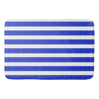 Bath Mat av coola Chic Blue Geometric Rand Badrumsmatta