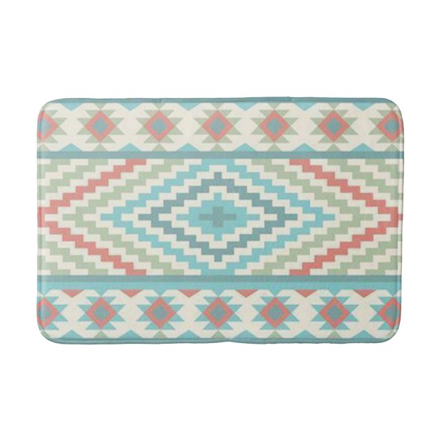 Bath Mat/Aztec Tribal Mönster Badrumsmatta (Framsidan)