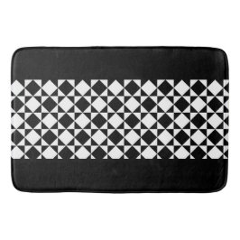 Bath Mat/Black och White Checkated Badrumsmatta