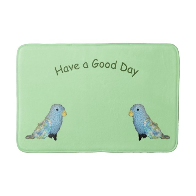 Bath Mat - Blue Birds Badrumsmatta (Framsidan)