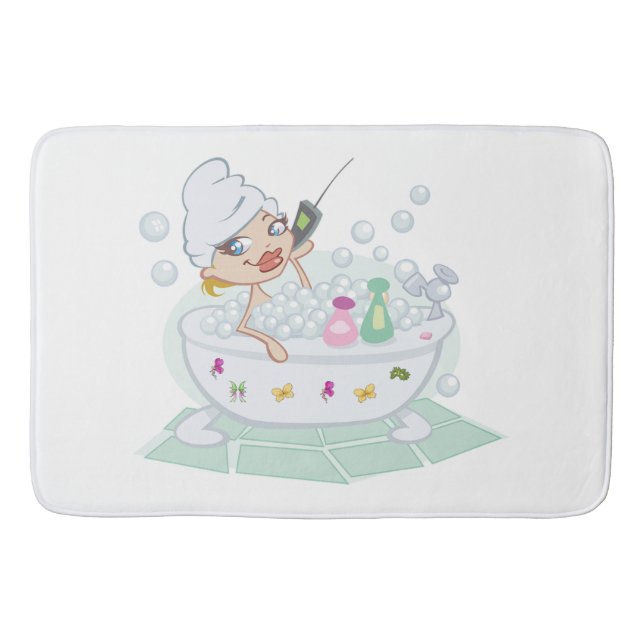 Bath Mat/Bubble Bath Time Badrumsmatta (Framsidan)