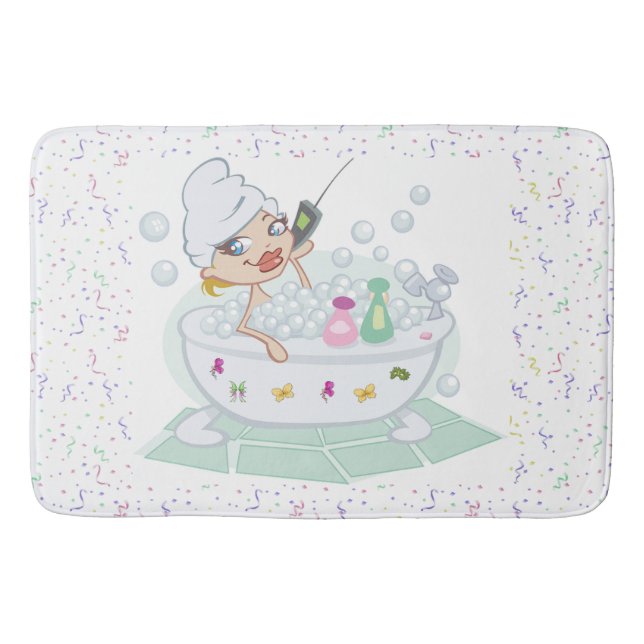 Bath Mat/Bubble Bath Time Badrumsmatta (Framsidan)