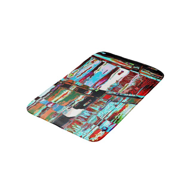 Bath Mat – Collapse Reflection Abstract Design Badrumsmatta (Vinklad)