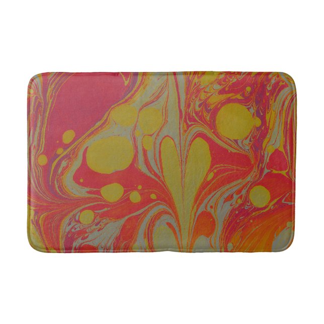 Bath Mat för Bright Abstrakt Art Bath Mat Badrumsmatta (Framsidan)