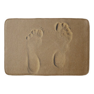 Bath Mat - Fotavtryck i Sand Badrumsmatta