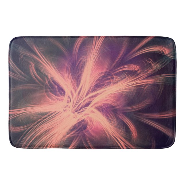 Bath Mat Fractal Light Lila Palette Badrumsmatta (Framsidan)